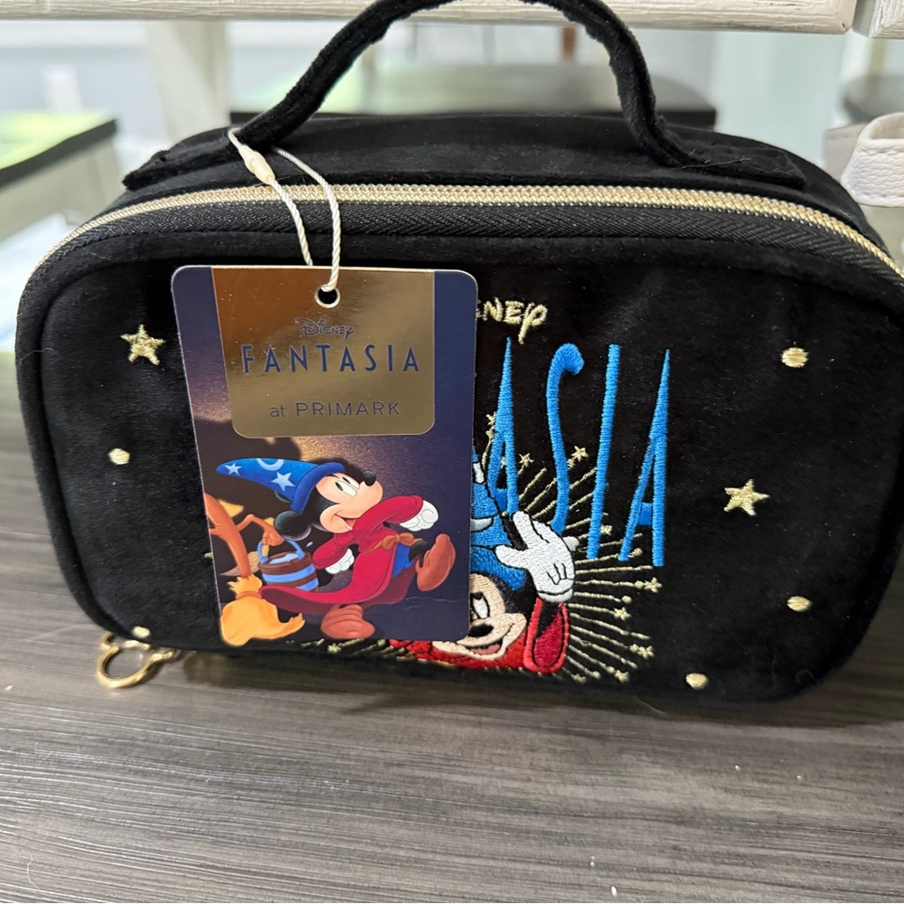 NWT Disney Fantasia Black Cosmetic Bag